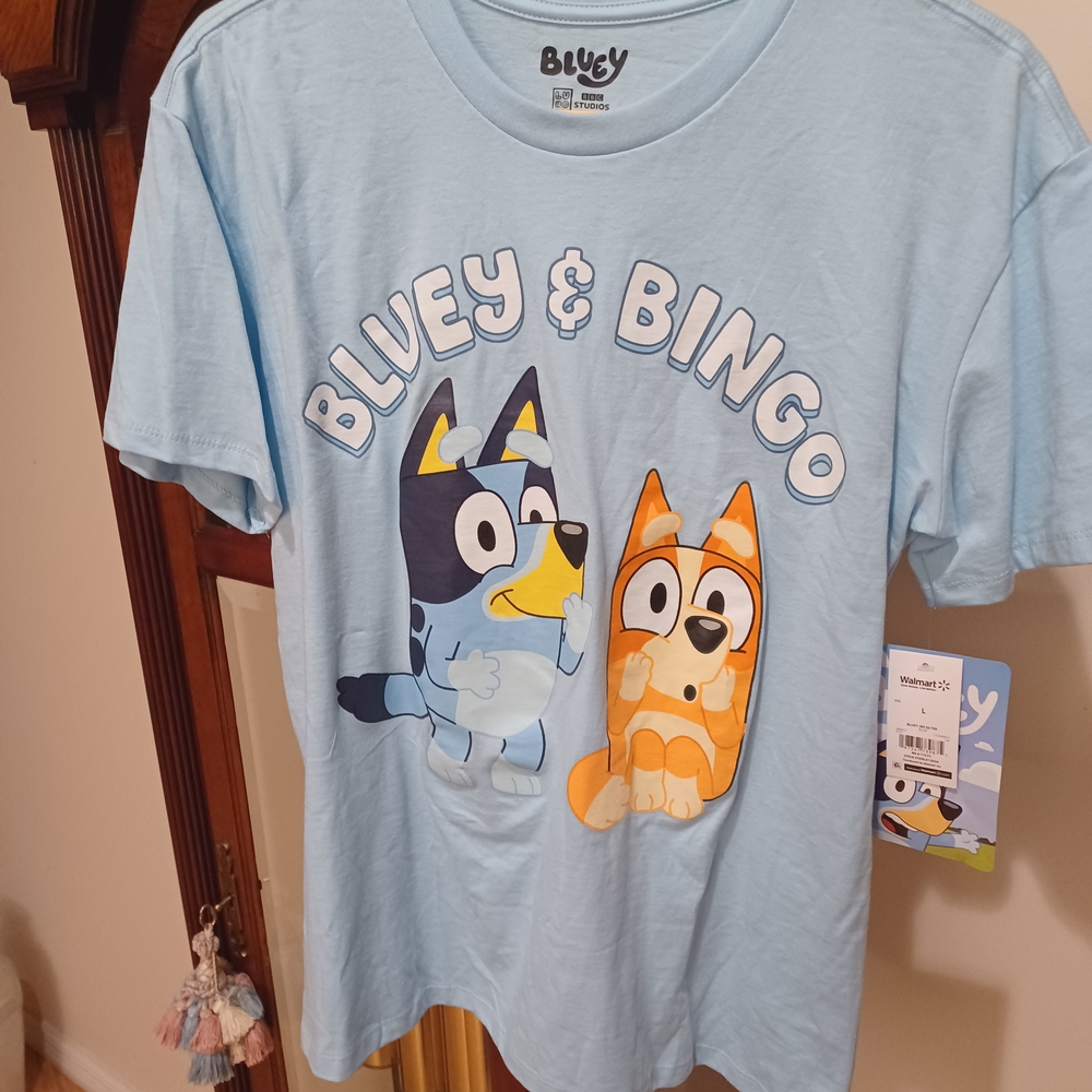 & Bingo Kids Short Sleeve T-Shirt - Light Blue